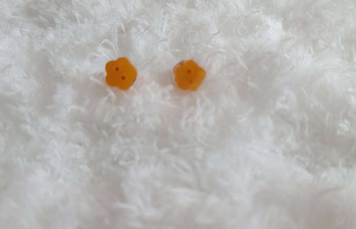 Mini Button Stud Earrings