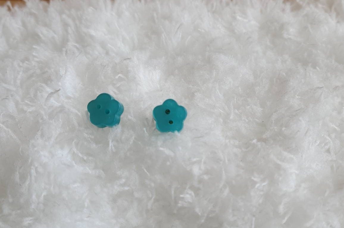 Mini Button Stud Earrings
