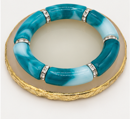 Chunky Acrylic Tube Bracelet