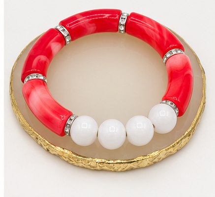 Chunky Acrylic Tube Bracelet