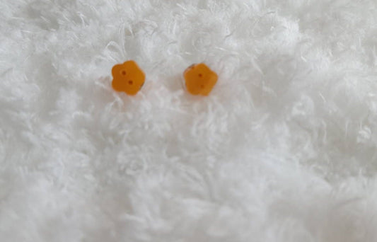 Mini Button Stud Earrings