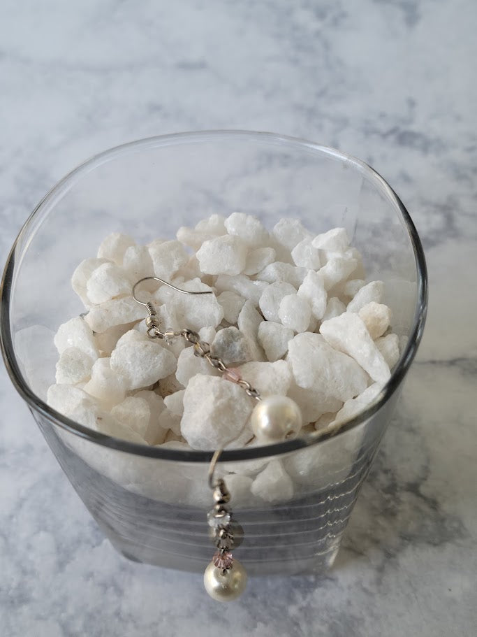 Pearl Chain Drop Earrings