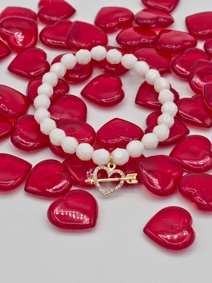 Heart & Arrow Beaded Bracelet