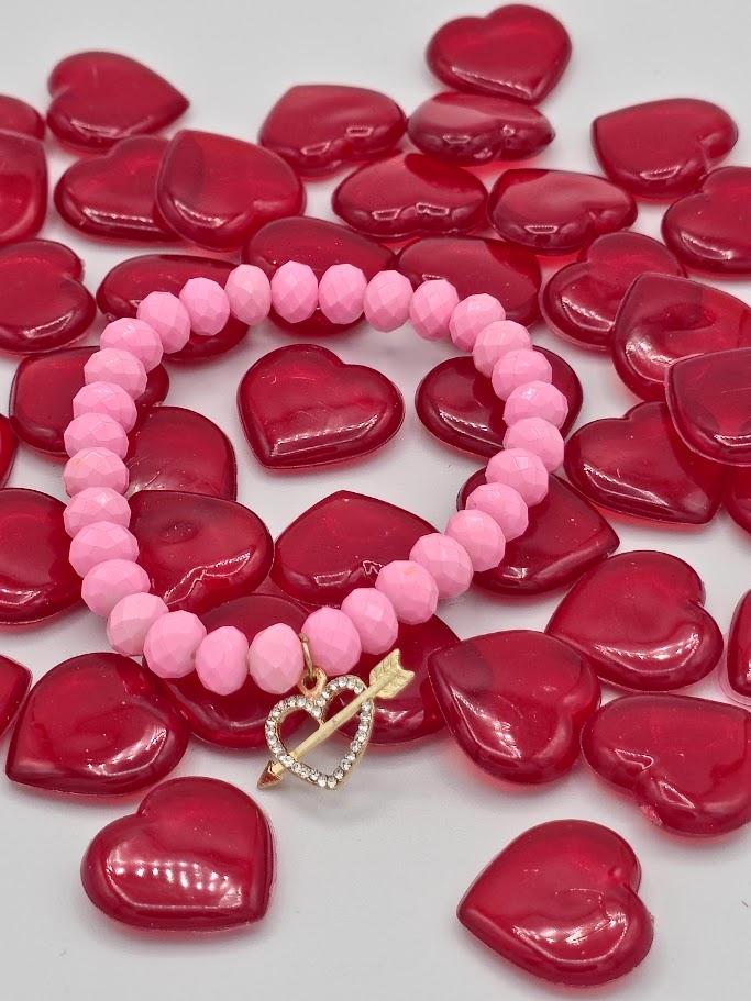 Heart & Arrow Beaded Bracelet