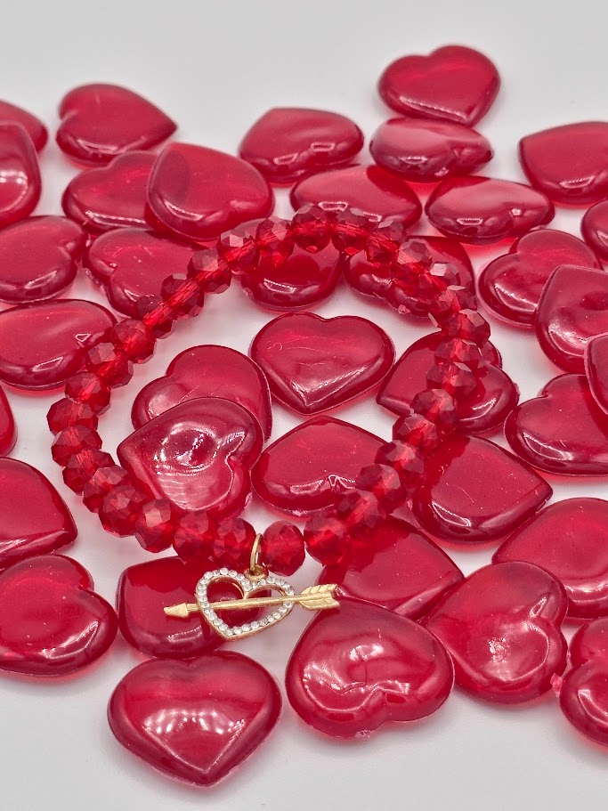 Heart & Arrow Beaded Bracelet