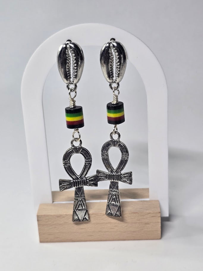 Ankh Dangle Earrings