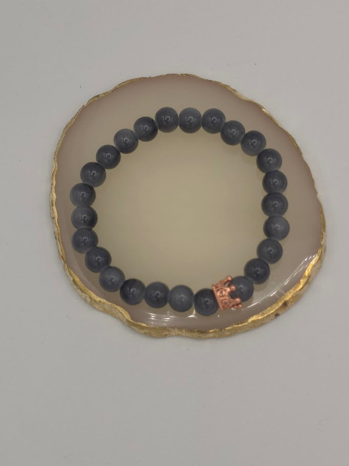 8mm Glass Bead Stretch Bracelet