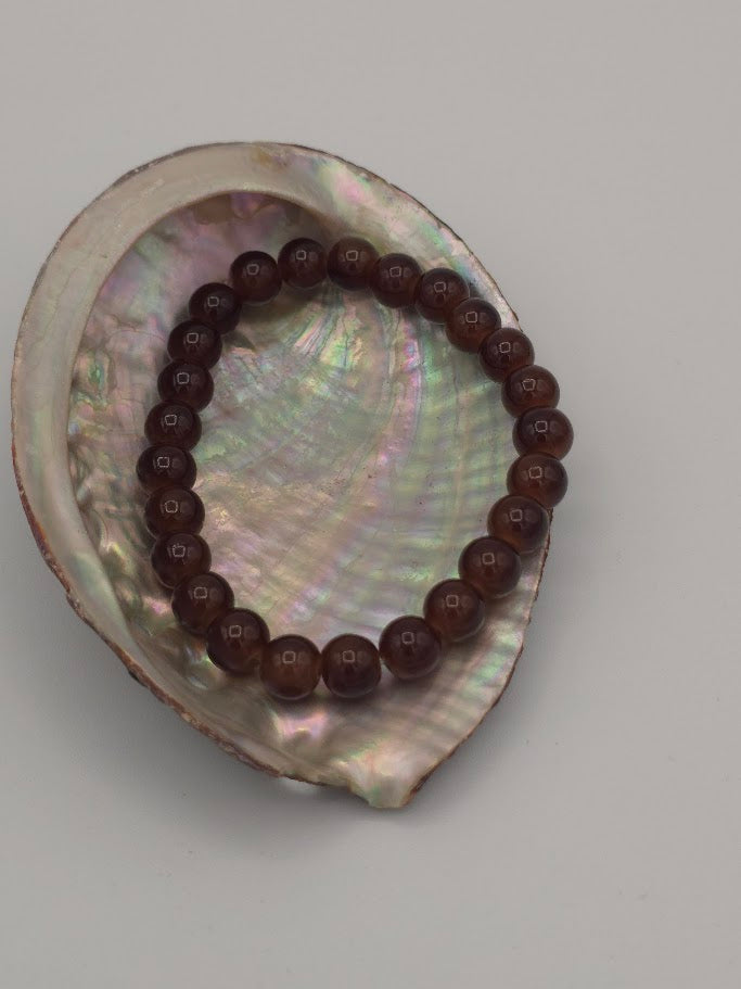 8mm Glass Bead Stretch Bracelet