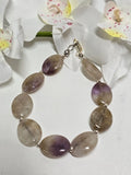 Amethyst Oval Gemstone Bracelet