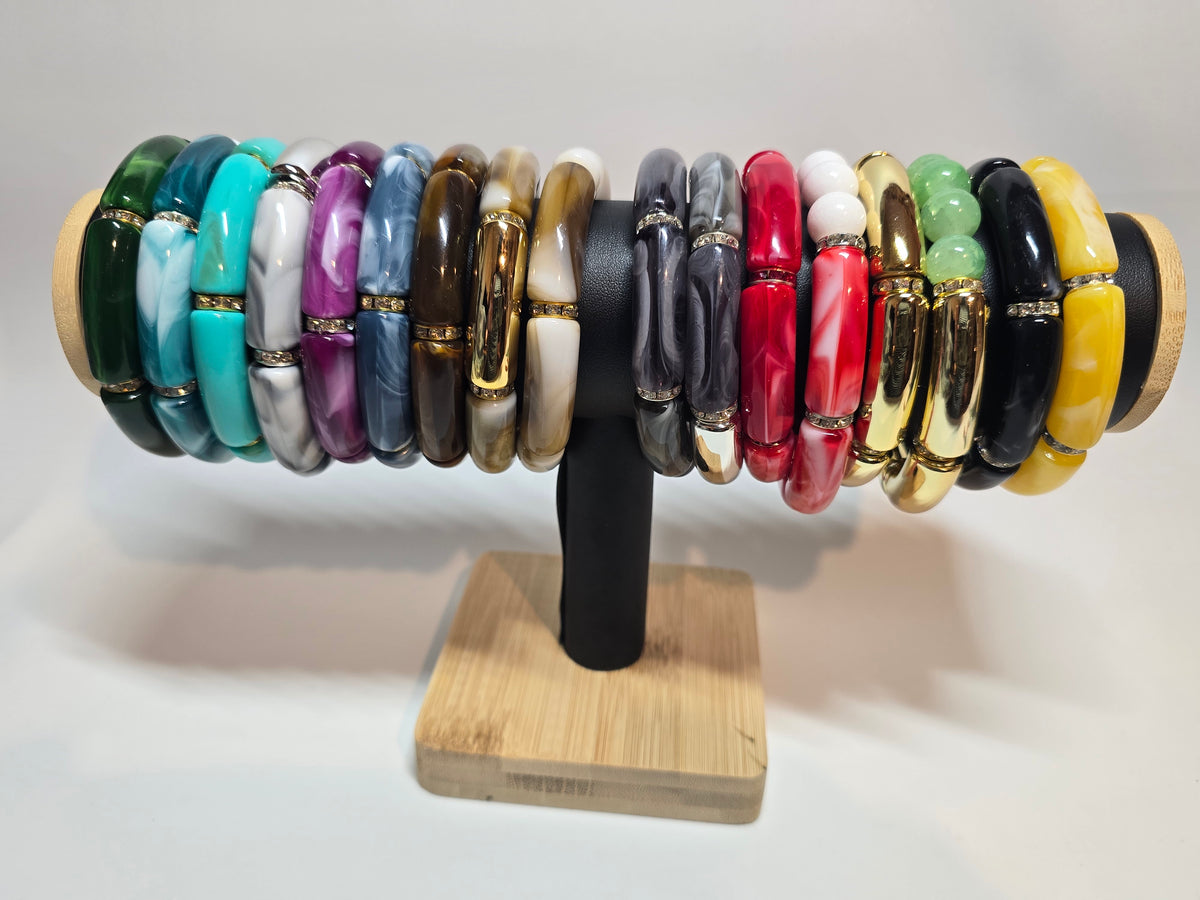 Chunky Acrylic Tube Bracelet