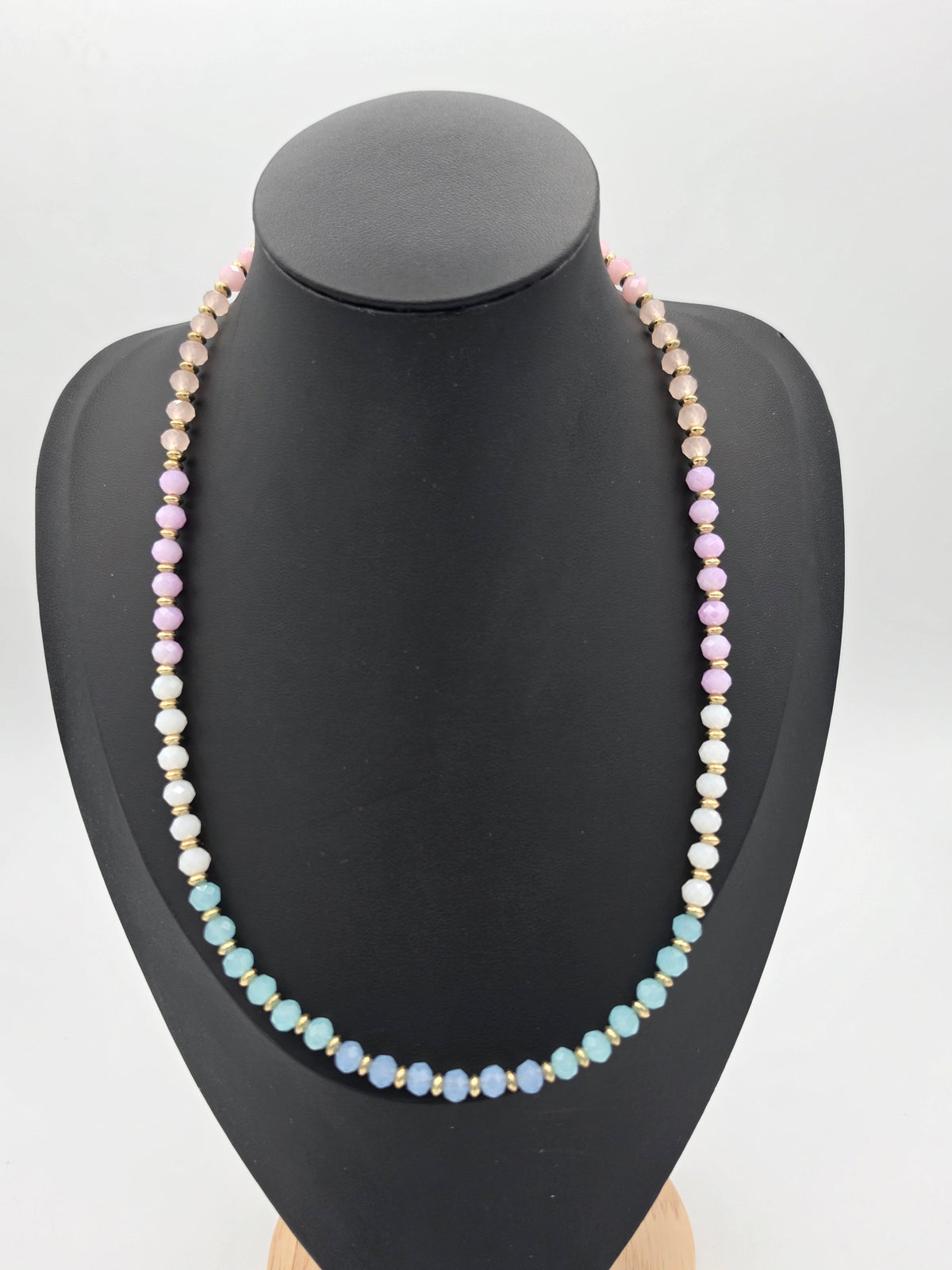Pastel Ombre Glass Bead Necklace