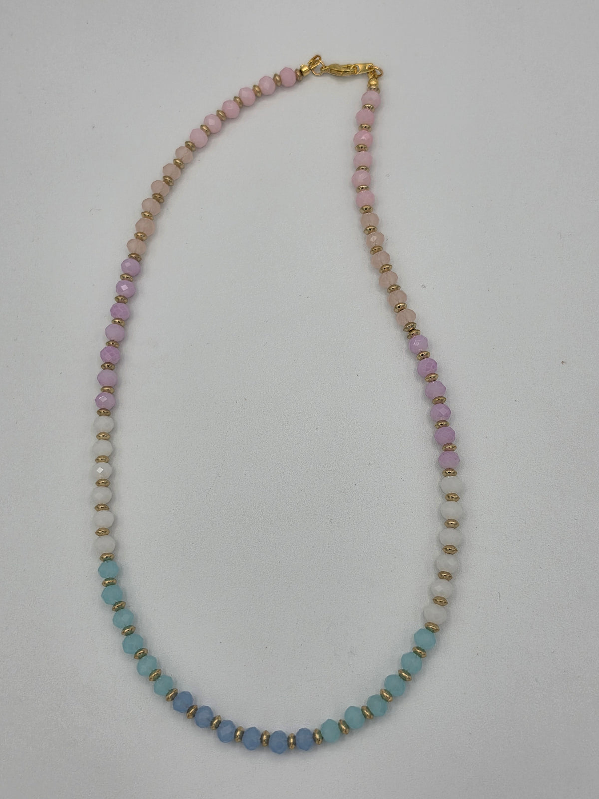 Pastel Ombre Glass Bead Necklace