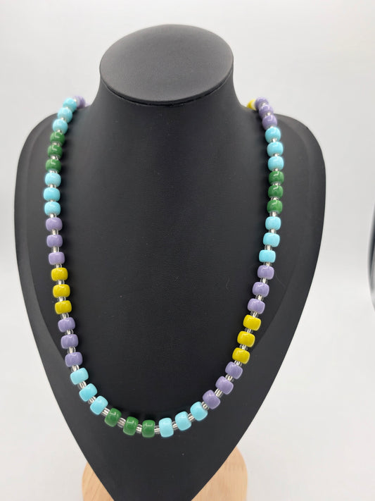 Color Pop Glass Bead Necklace