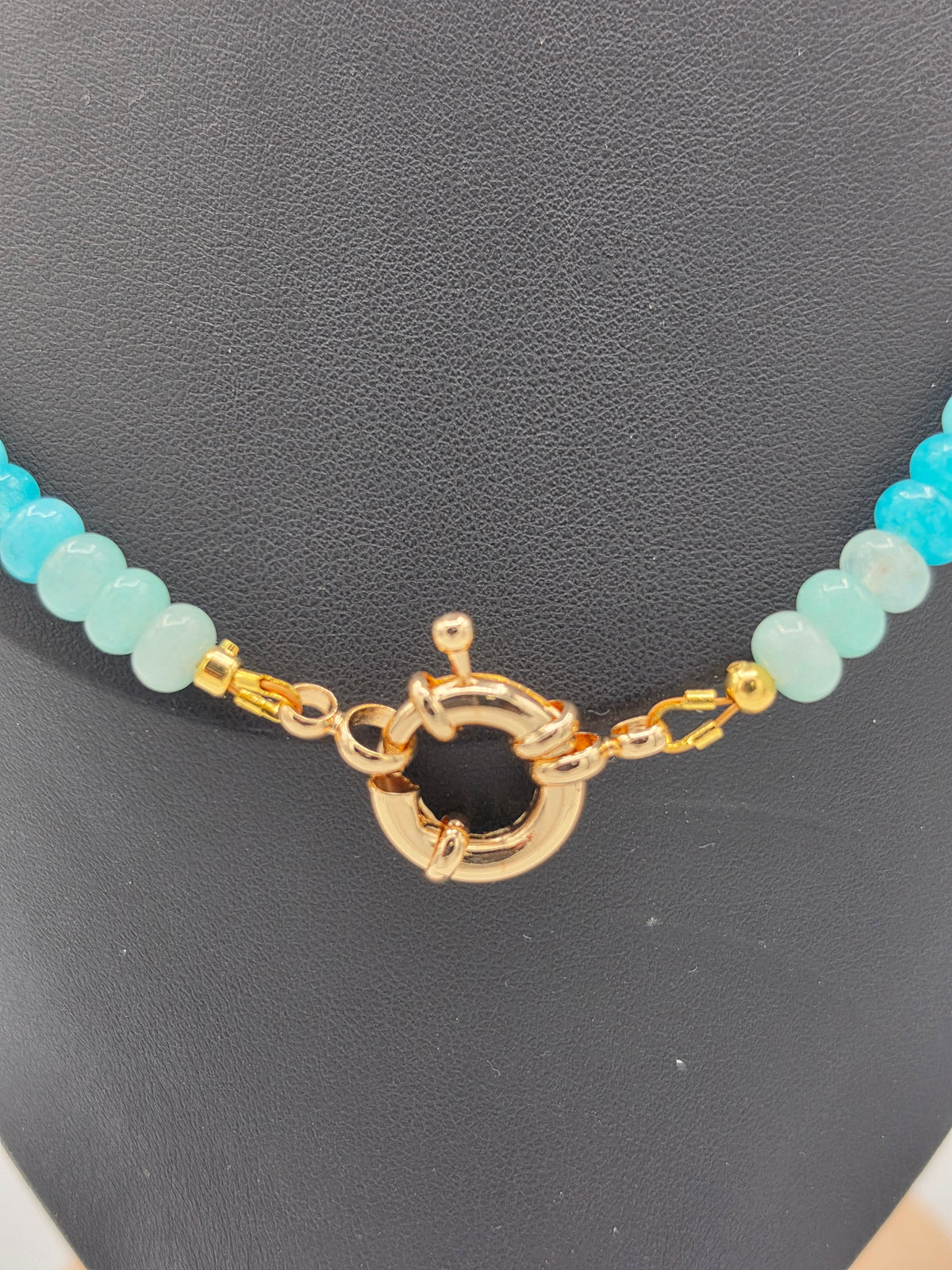 Rainbow Ombre Glass Bead Necklace