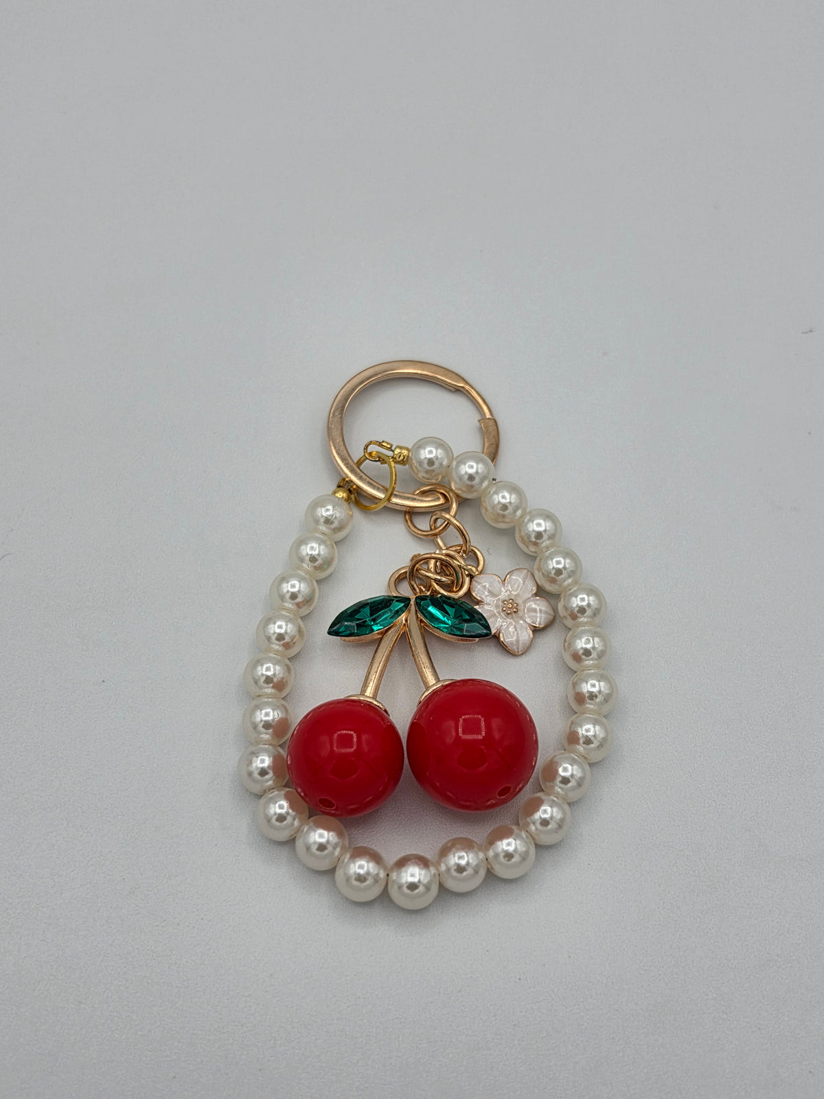 Cherry Pearl Keychain & Bag Charm