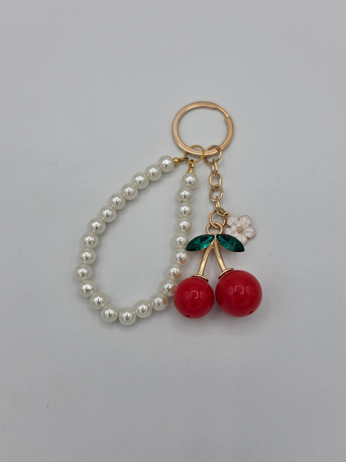 Cherry Pearl Keychain & Bag Charm