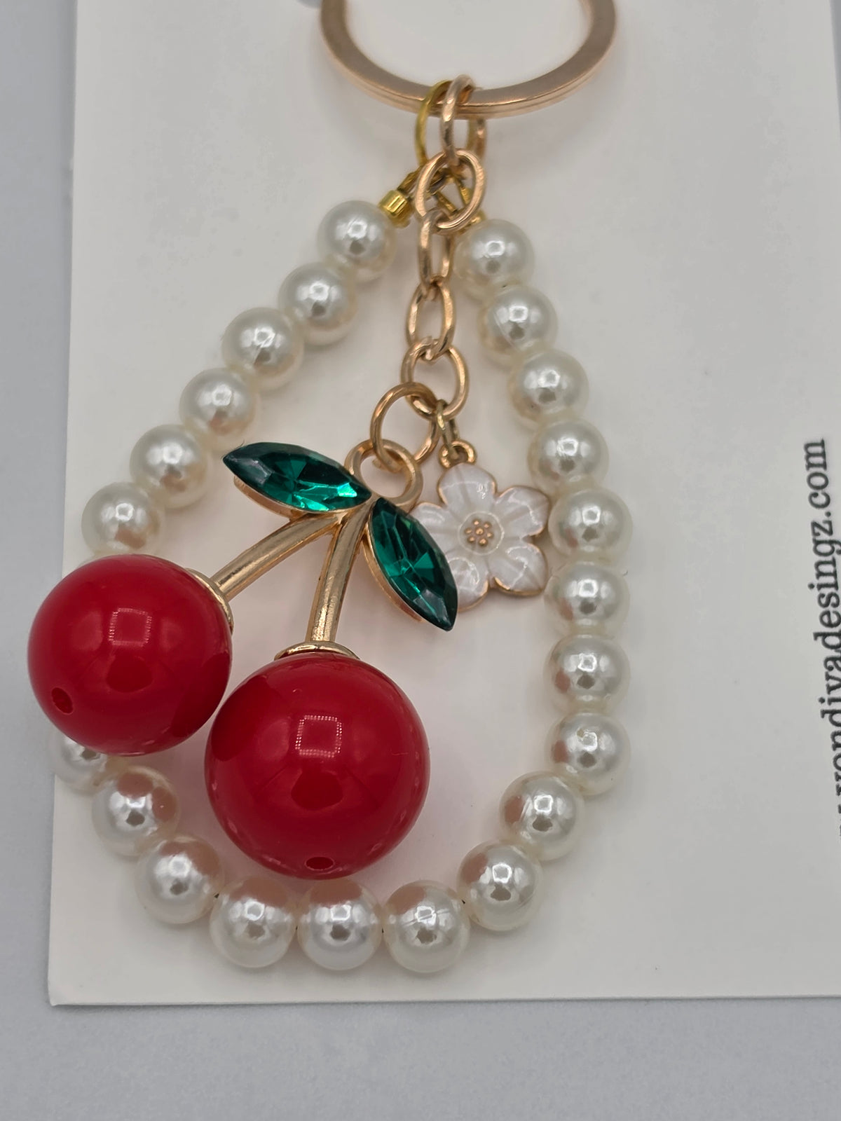 Cherry Pearl Keychain & Bag Charm