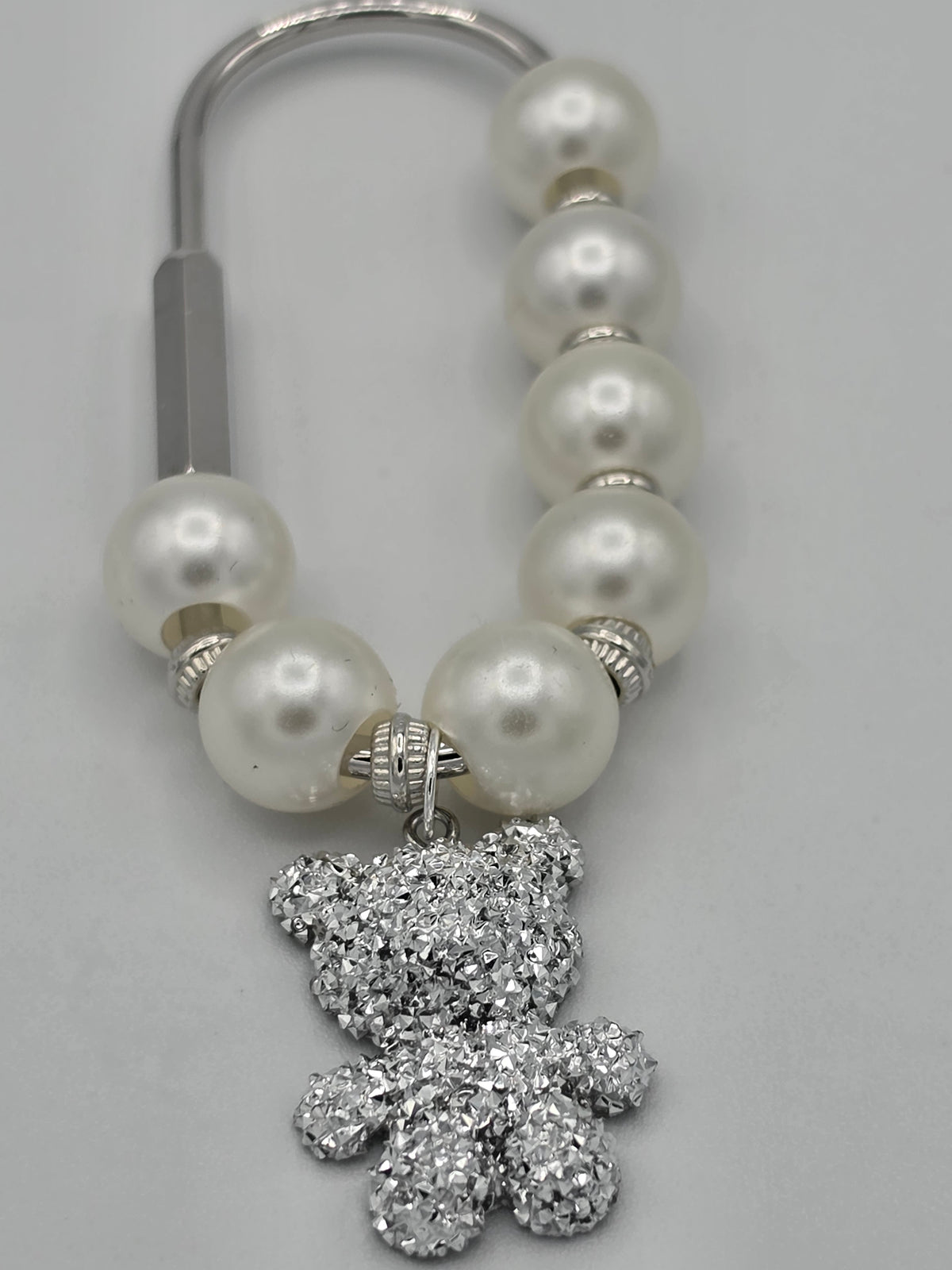 Pearl & Glitter Bear Purse Hook