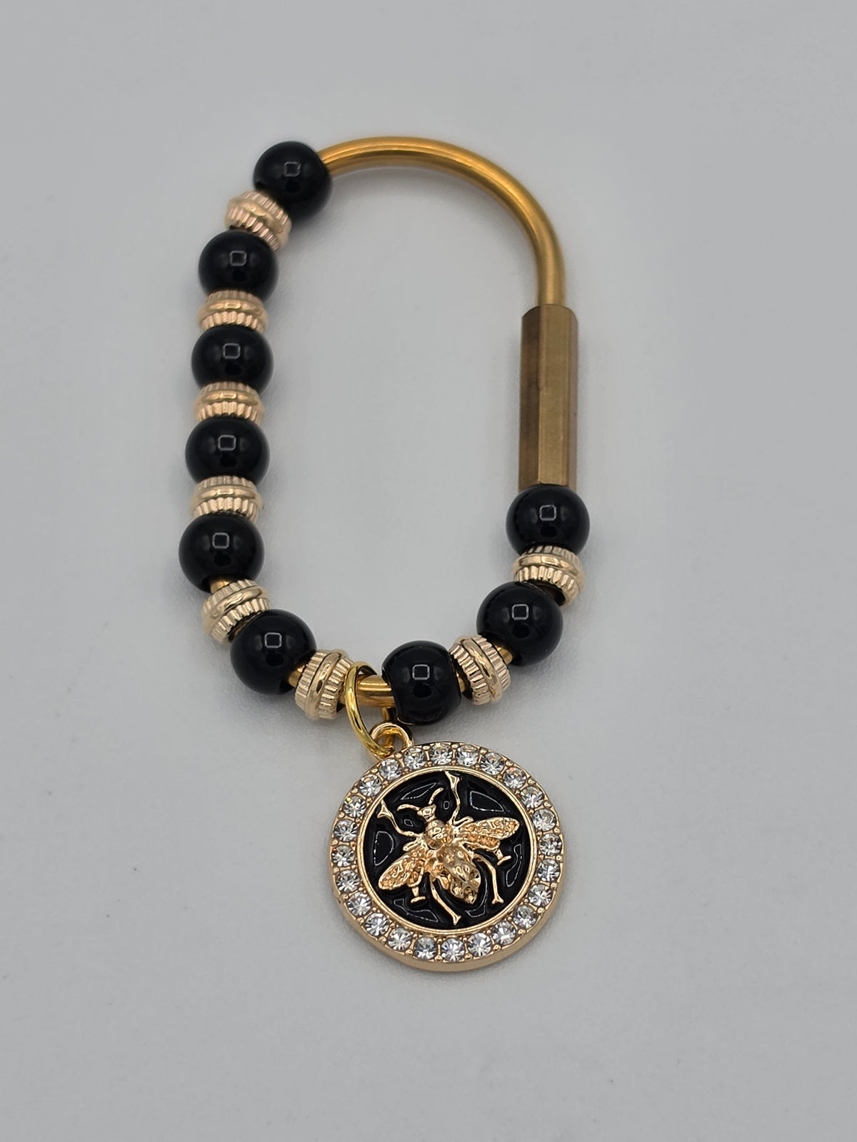 Black & Gold Bee Purse Hook
