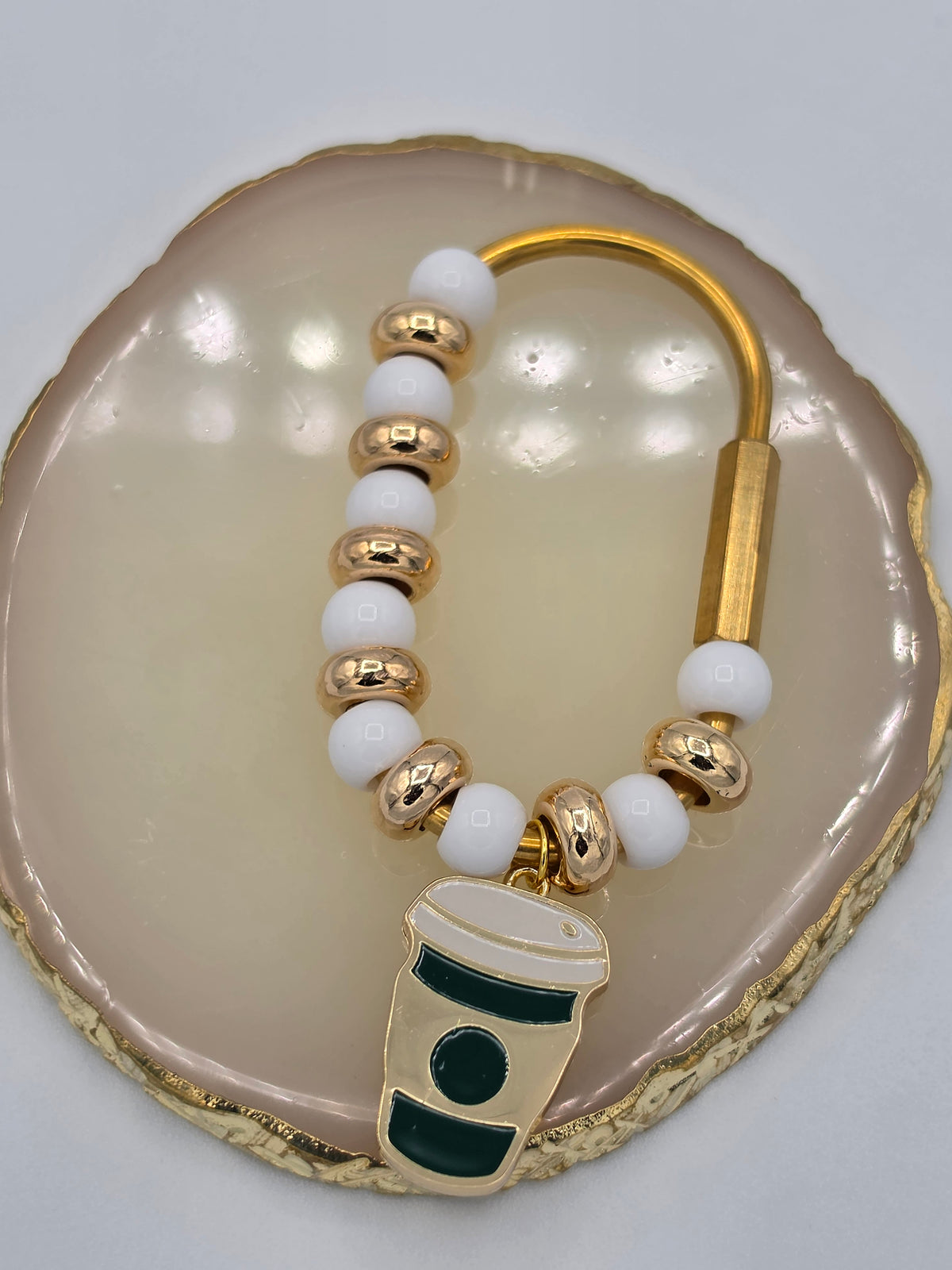 Coffee Lover Beaded Purse Hook