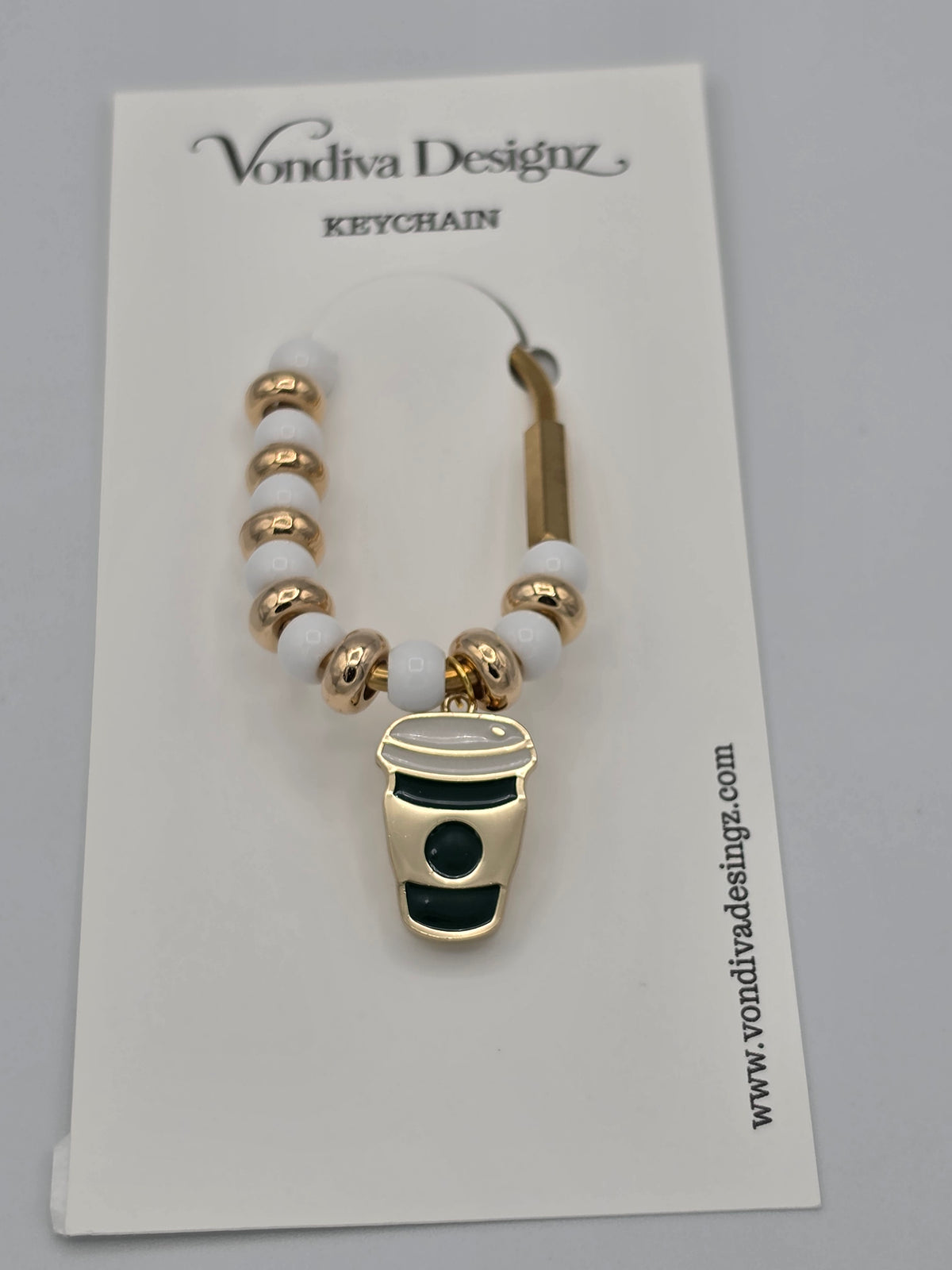 Coffee Lover Beaded Purse Hook