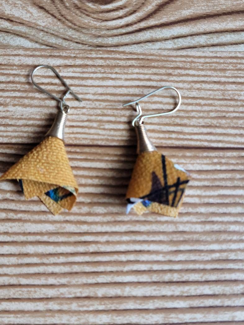 Chiffon Petal Drop Earrings