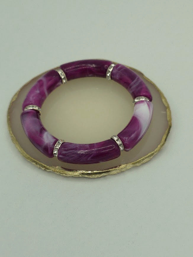 Chunky Acrylic Tube Bracelet