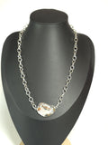 Raw Stone Pendant Necklace