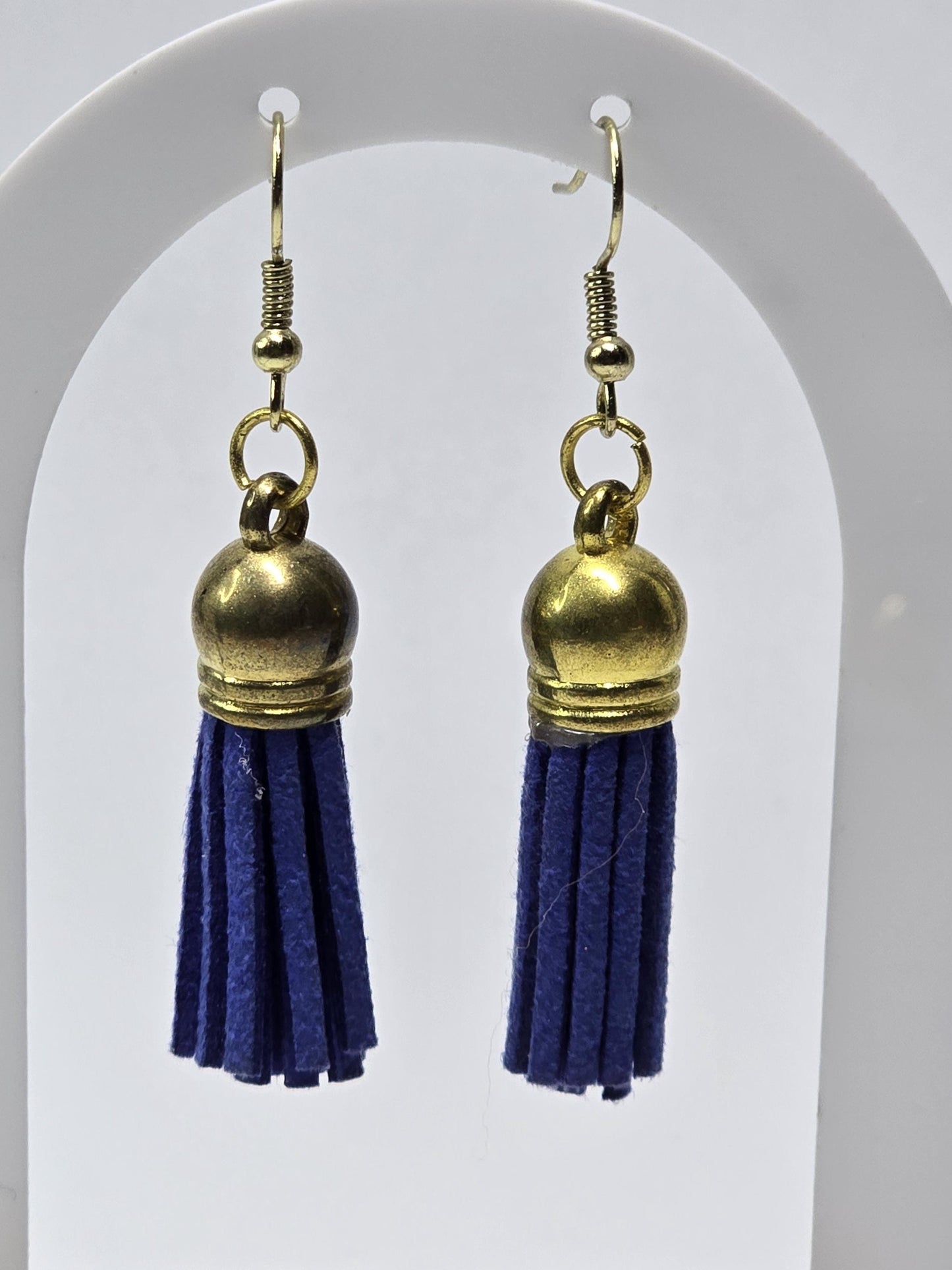 Handmade Suede Tassel Earrings | Lightweight Dangle Jewelry