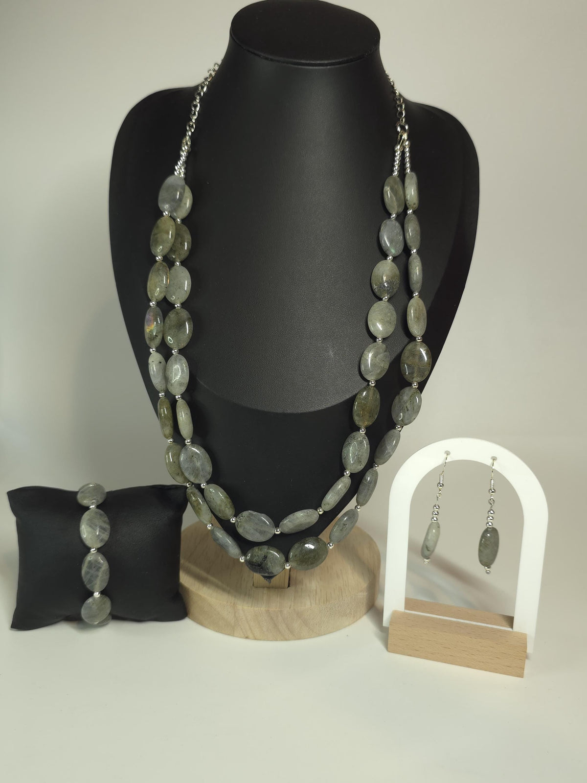Labradorite Gemstone jewelry Set