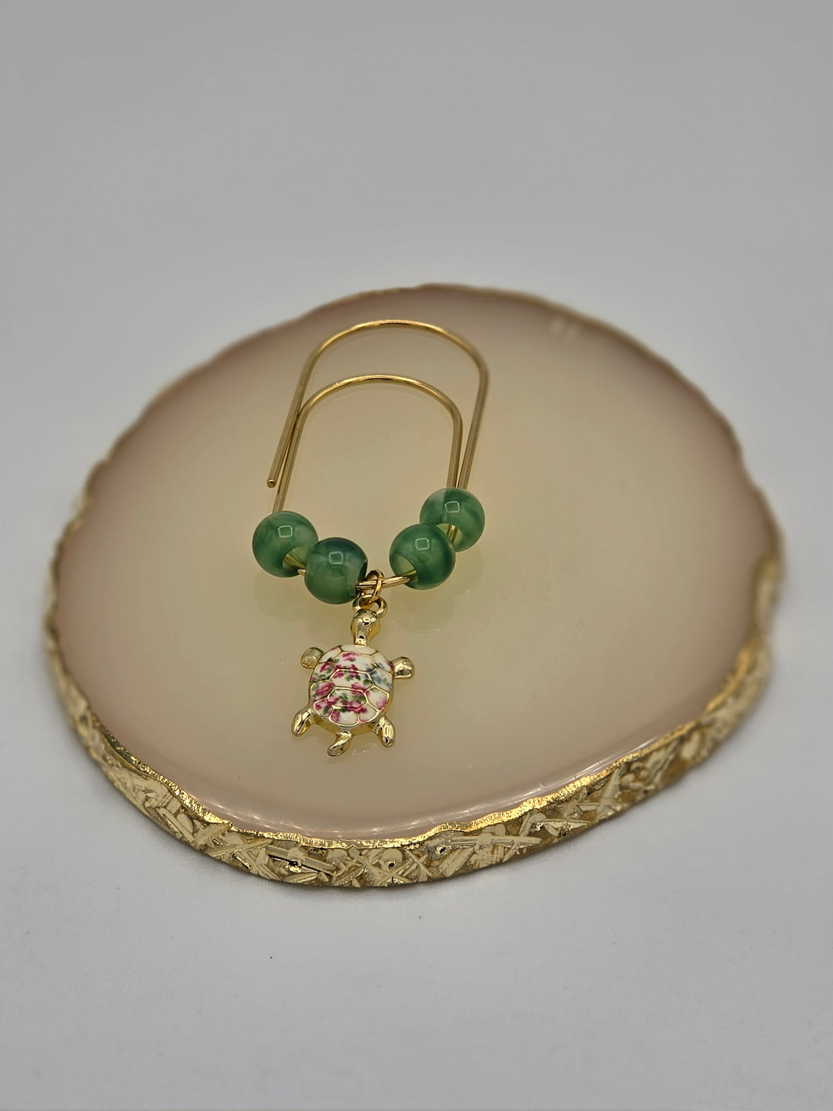 Turtle Beaded Bookmark