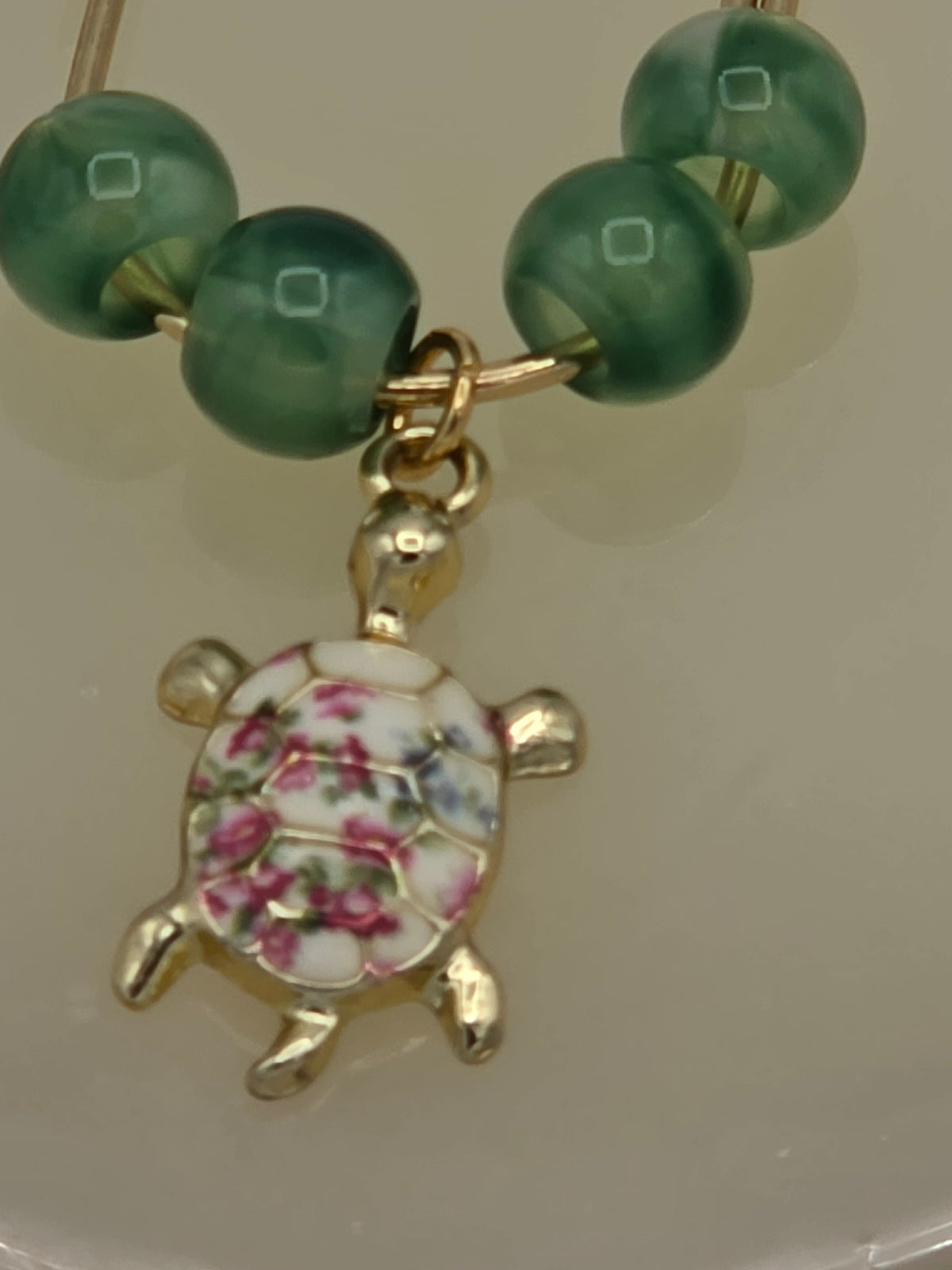 Turtle Beaded Bookmark