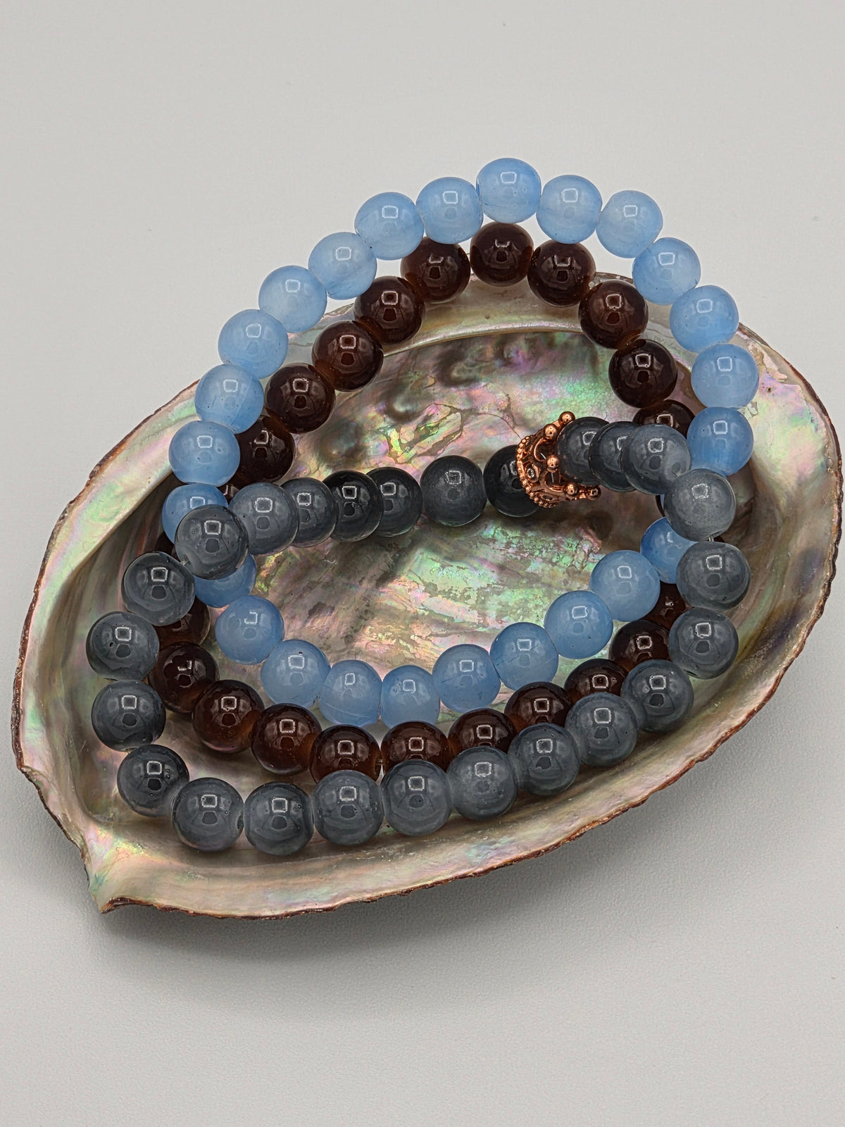 8mm Glass Bead Stretch Bracelet